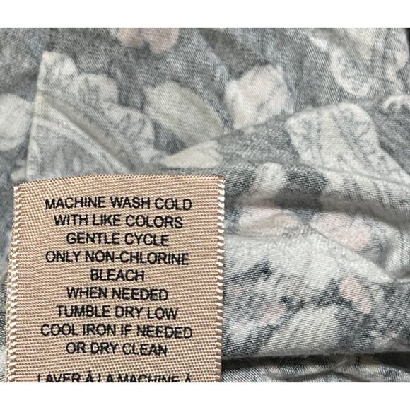 Philosophy Knit Top Black Orange Floral Size 2X Stretch Tunic - Picture 7 of 7